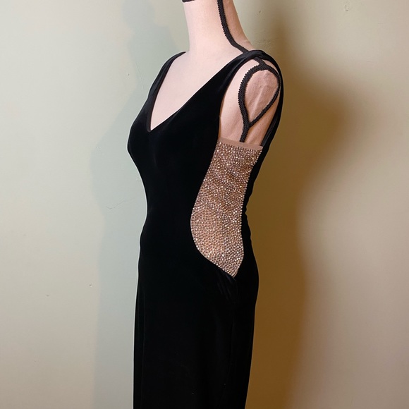 Velvet stretchy dazzling  sexy dress - Picture 2 of 5